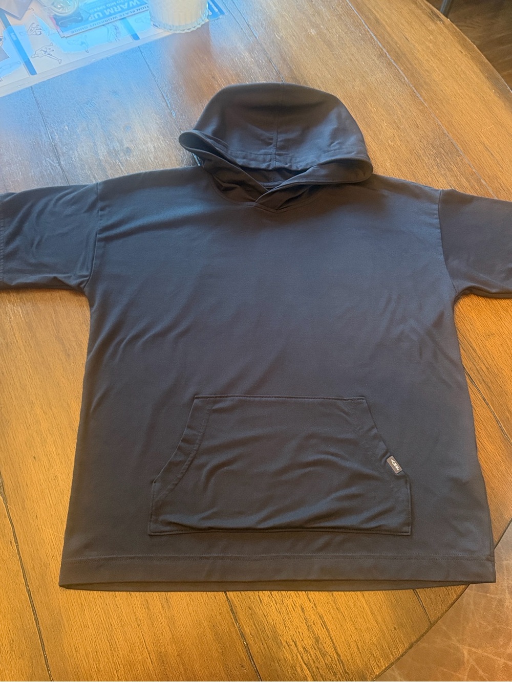 abercrombie kids Black Short-Sleeve Hoodie